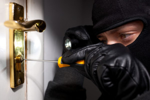 A man breaking into a home in New Jersey.